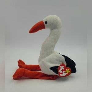 Stilts The Stork Ty Beanie Baby - RARE with Tag Errors